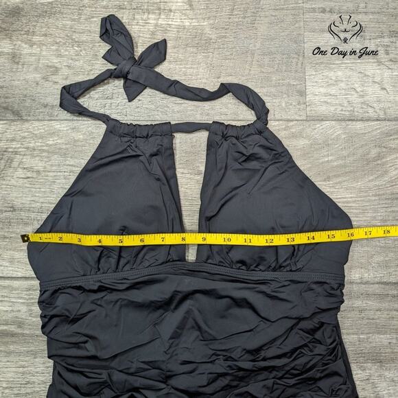 Beautikini Deep V One Piece Swimsuit Size L - Picture 3 of 5